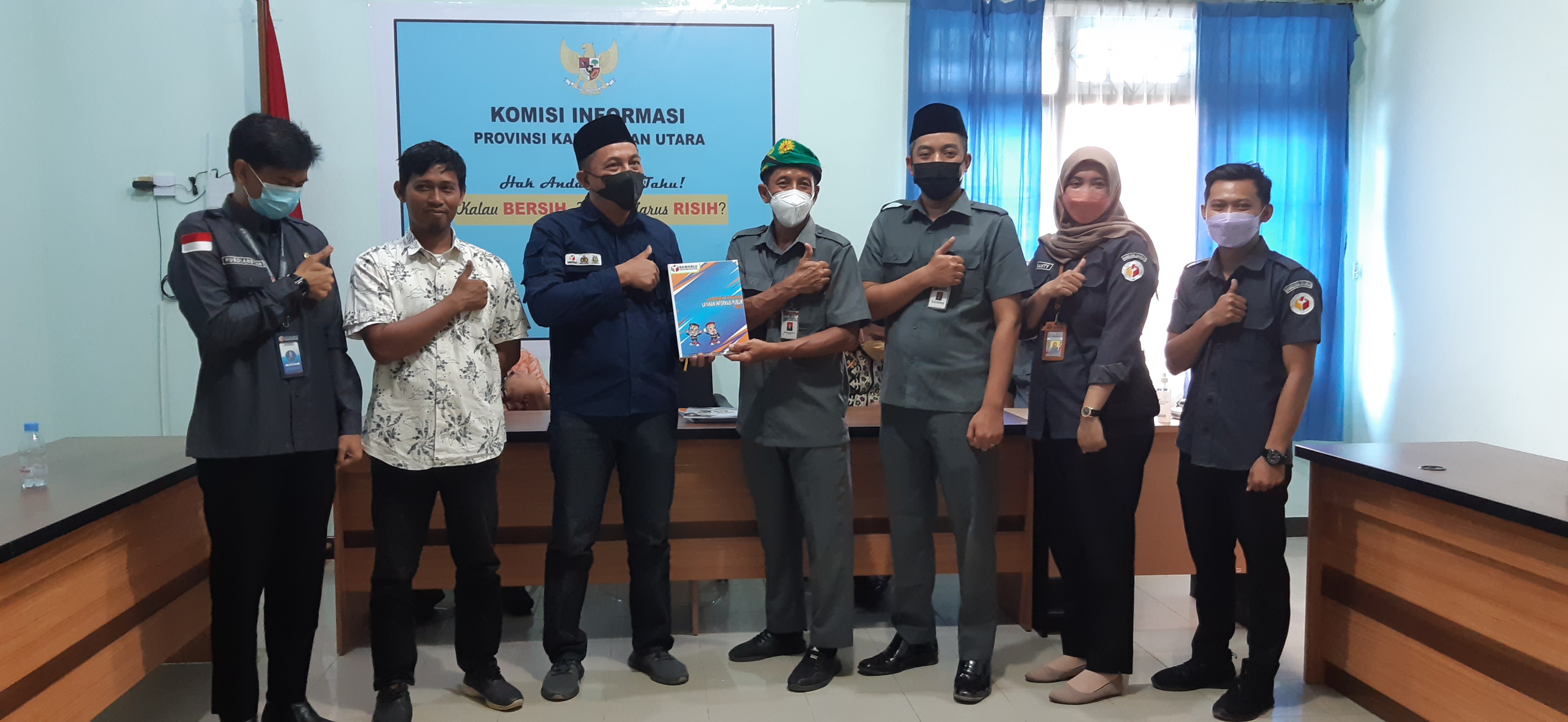 Penyampaian Laporan Pelayanan Informasi Publik, Ki Kaltara Akui Pelayanan Informasi Bawaslu Paling Solid