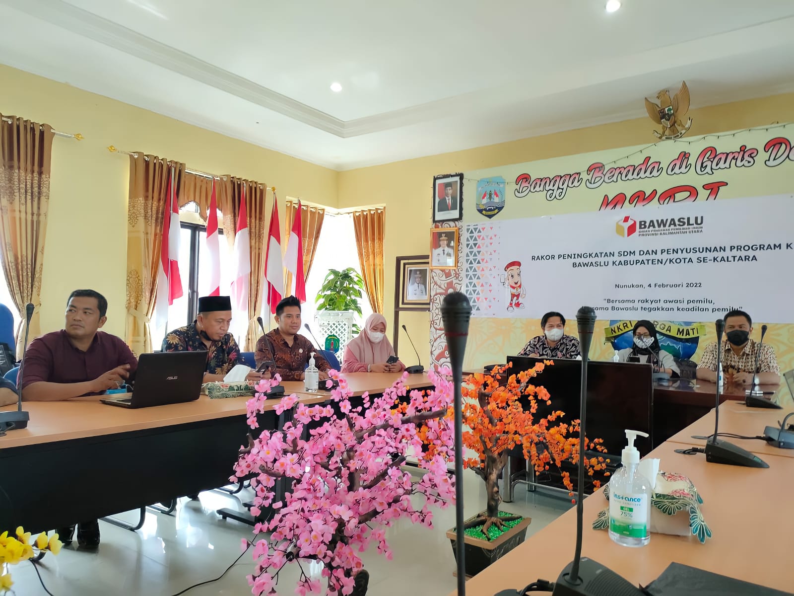 Hadiri Rapat Peningkatan Sdm Dan Penyusunan Program Kerja Bawaslu Kaltara
