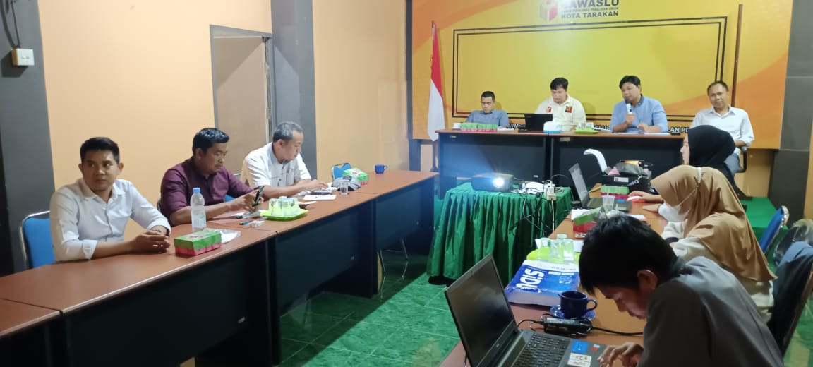 Bawaslu Kaltara Laksanakan Kembali Rapat Permasalahan Hukum Pasca Pemilihan