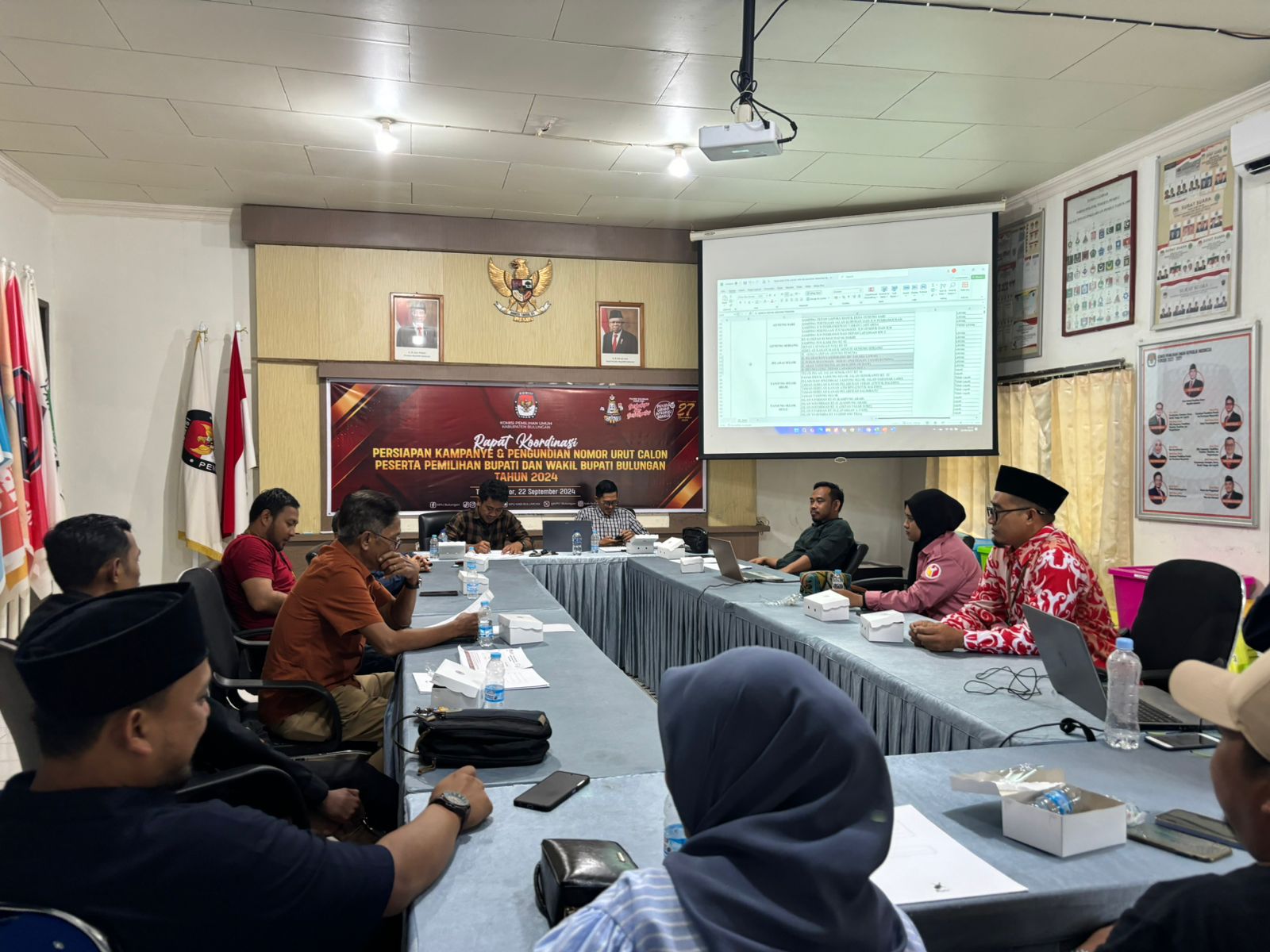 Jelang Penetapan Calon dan Pengundian Nomor Urut Pilkada 2024, Bawaslu dan KPU lakukan Rapat Koordinasi