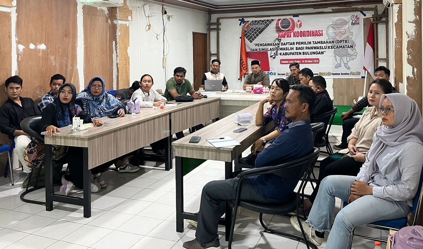 Pastikan Data Valid di 27 November, Bawaslu Bulungan Gelar Rakor Pengawasan Penyusunan DPTB