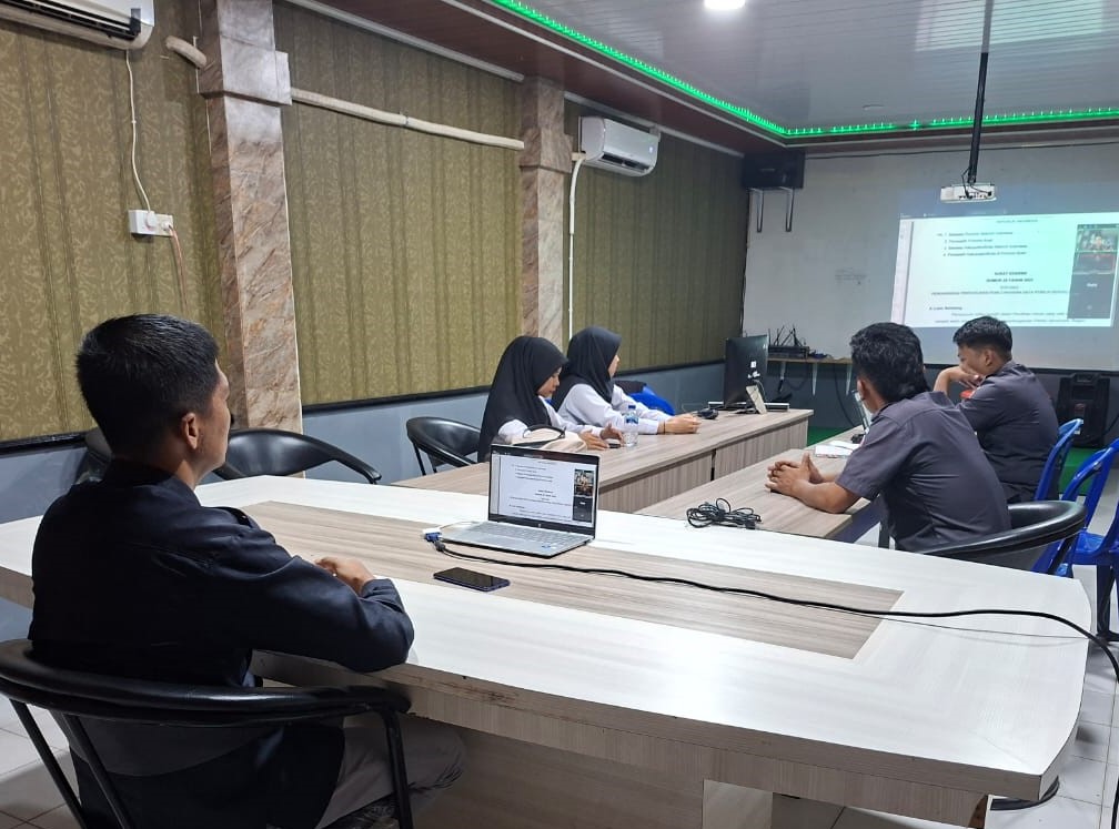 Foto: Bawaslu Bulungan saat mengikuti Rapat Koordinasi (Rakor) Persiapan Pengawasan PDPB yang diselenggarakan oleh Bawaslu RI secara daring melalui Zoom Meeting
