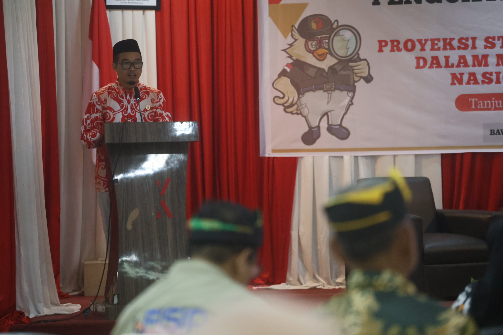 Ketua Bawaslu Kabupaten Bulungan, Dwi Suprapto saat memberikan sambutan (Foto: Humas Bawaslu Bulungan)