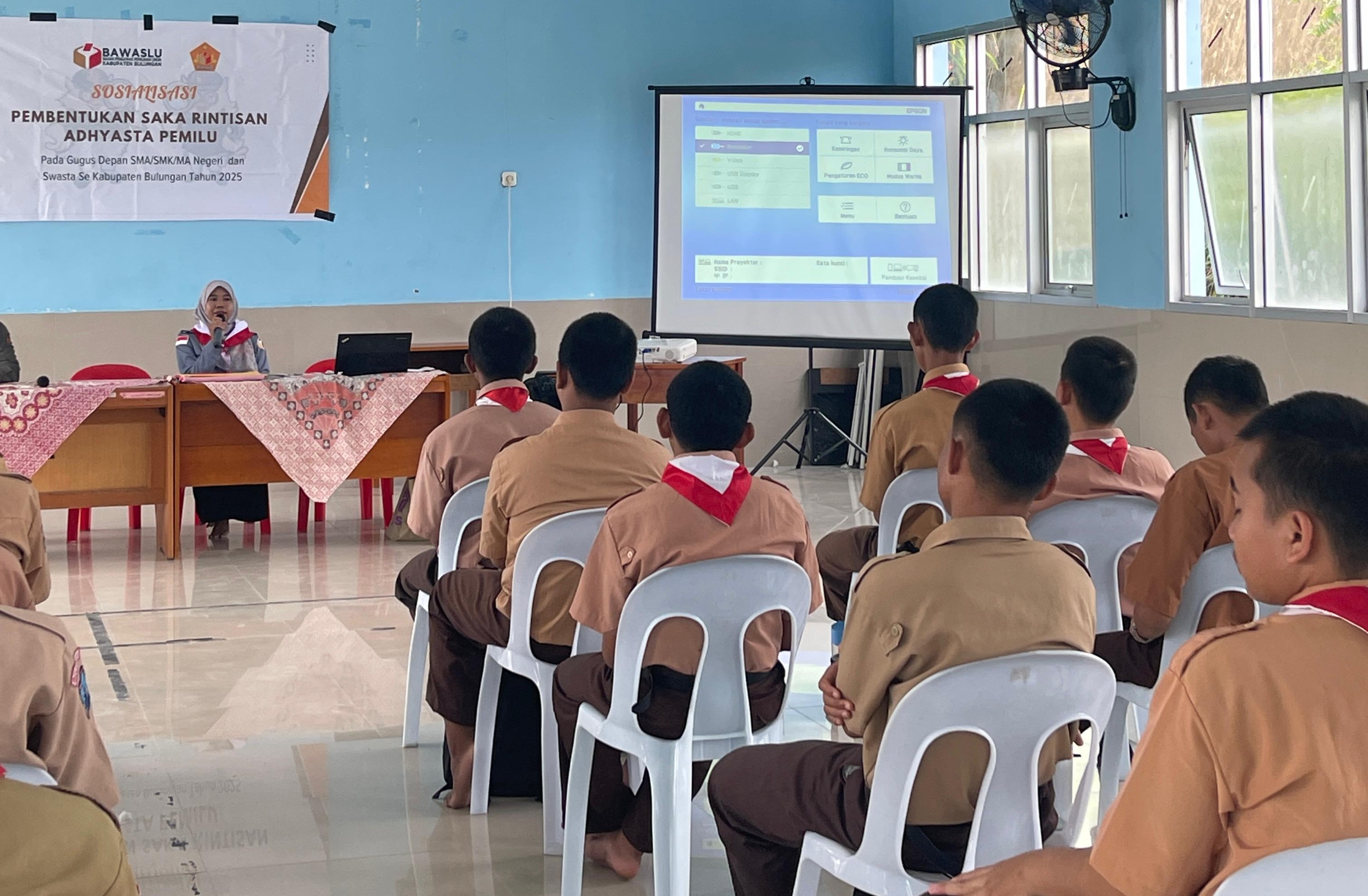 Dok. Sosialisasi Saka Adhyasta Pemilu di SMK Negri 3 Tanjung Selor