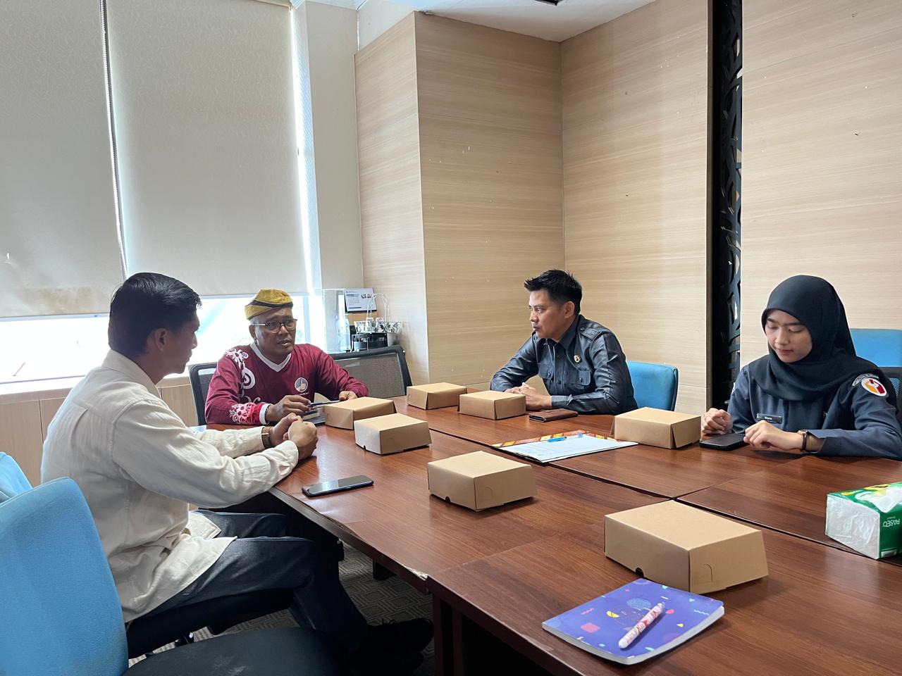 Bawaslu Kabupaten Bulungan melakukan kunjungan koordinasi di kantor Dinas Pendidikan dan Kebudayaan Provinsi Kalimantan Utara. (Dok. Humas Bawaslu Bulungan)