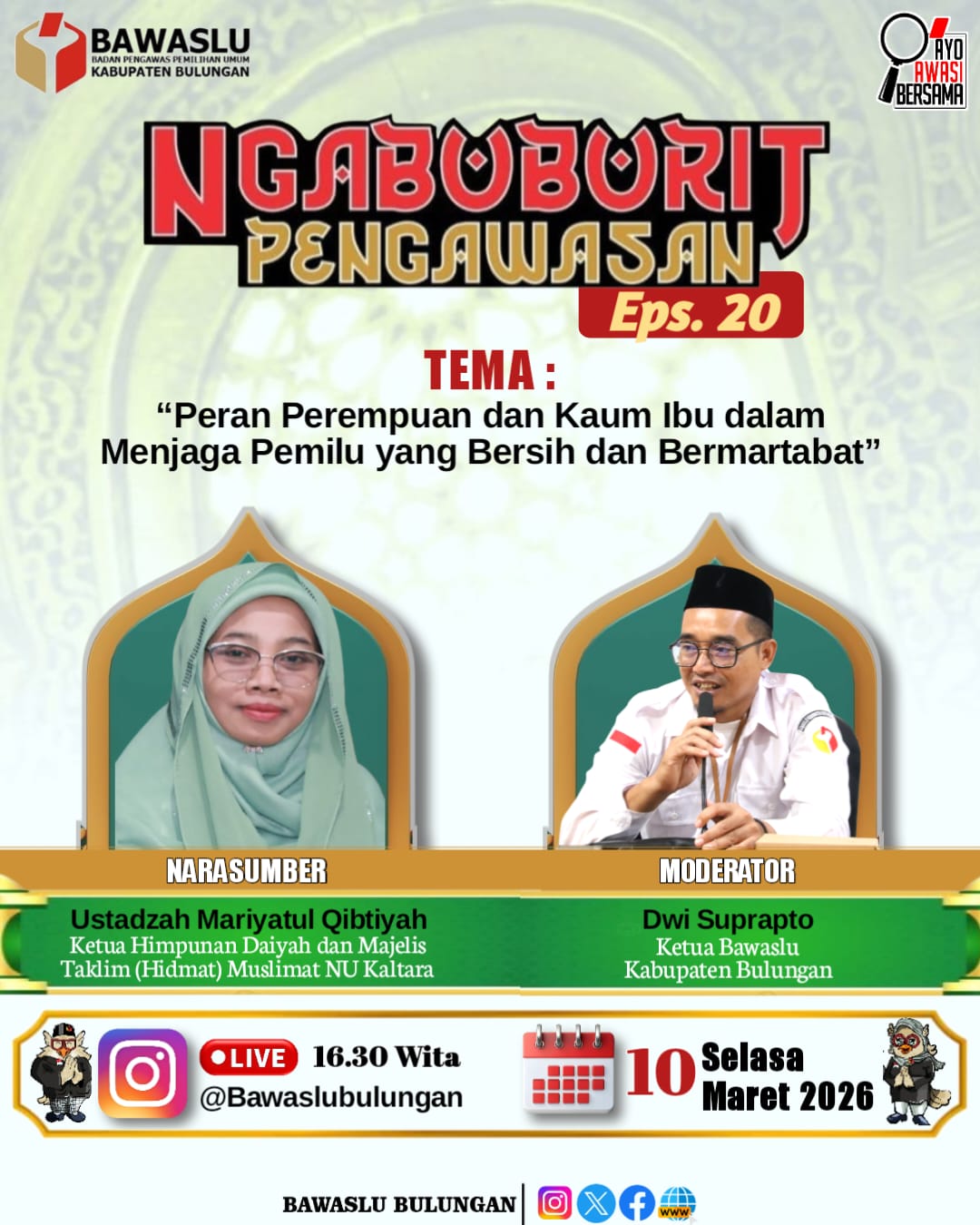 Ngabuburit Pengawasan, BKMT: Pengaruh Perempuan Dalam Pemilu