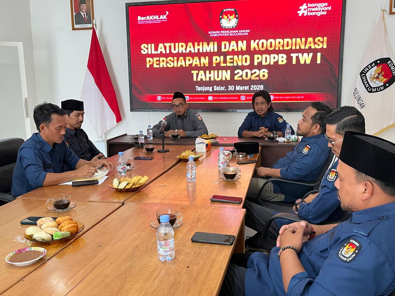 Foto: Bawaslu Bulungan lakukan koordinasi dengan KPU Kabuapten Bulungan jelang pelaksanaan pleno Pemutakhiran Data Pemilih Berkelanjutan (PDPB) Triwulan I Tahun 2026