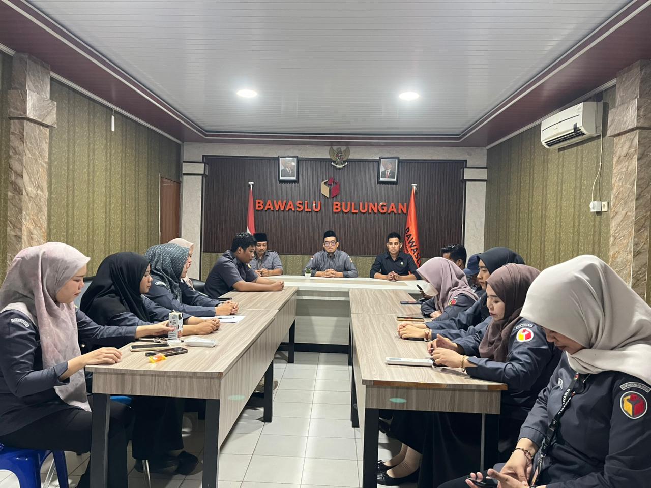 Evaluasi Kegiatan Mingguan, Bawaslu Bulungan Gelar Rapat Rutin