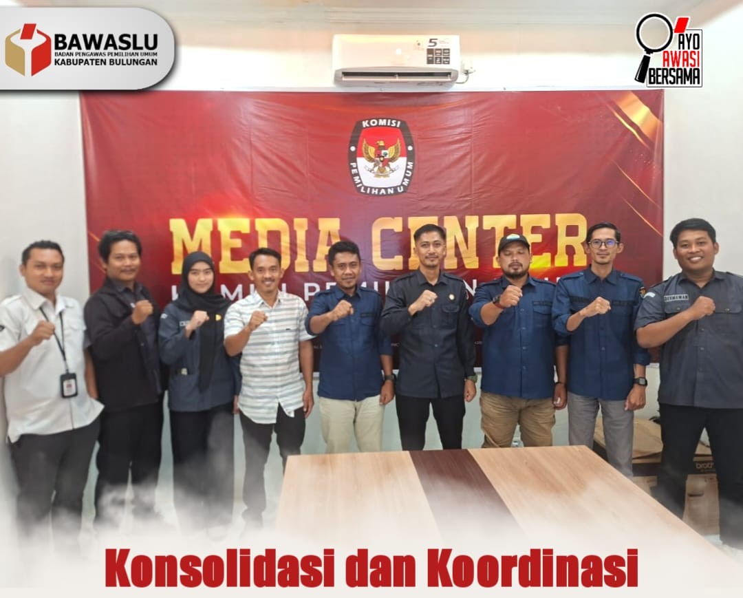 Bawaslu Bulungan Perkuat Sinergi dengan KPU melalui Konsolidasi Demokrasi dan Koordinasi Berkel