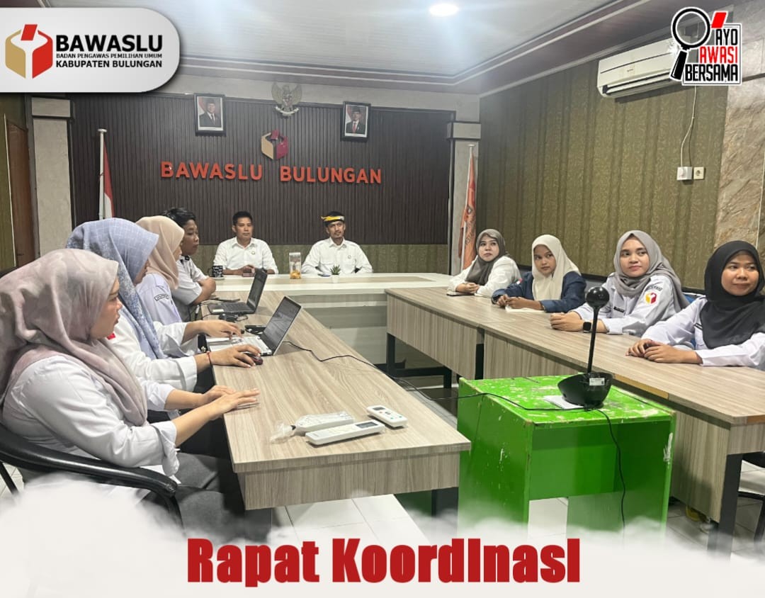 Bawaslu Bulungan Ikuti Rapat Koordinasi Program Jumat Sehati dan Jumpa Berlian dari Bawaslu RI