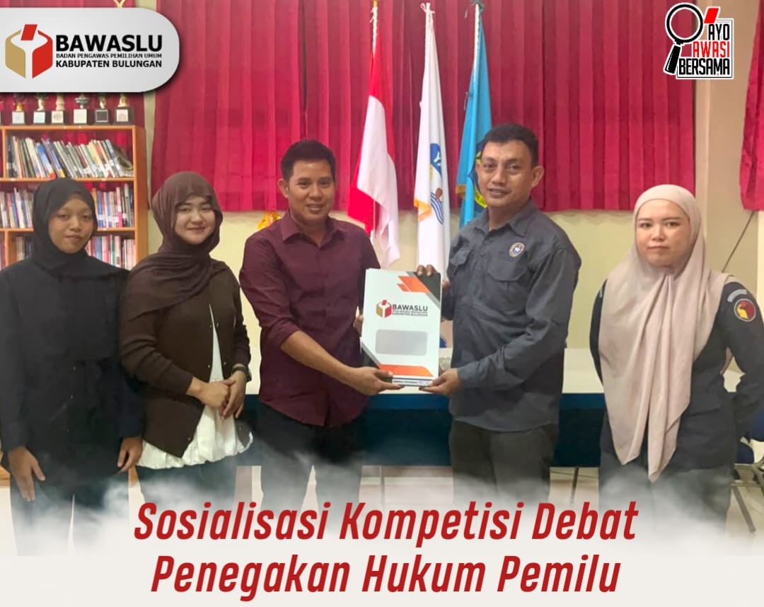 Bawaslu Bulungan Sosialisasikan Kompetisi Debat Penegakan Hukum Pemilu kepada Mahasiswa Universitas Kaltara
