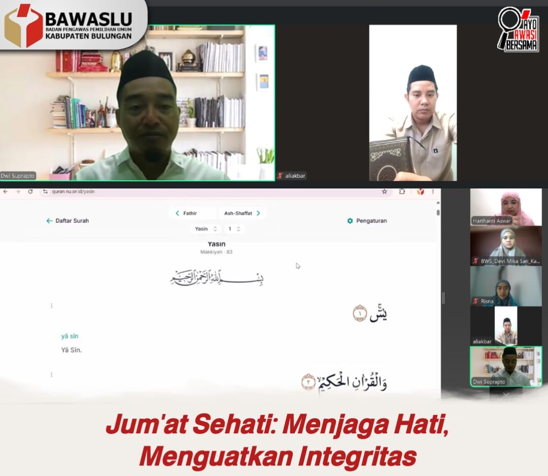 Bawaslu Bulungan Gelar Jumat Sehati, Perkuat Nilai Spiritual dan Integritas Aparatur