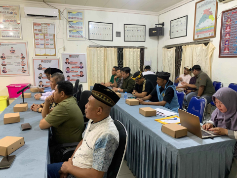 peserta rakor persiapan debat kedua paslon bupati dan weakil bupati bulungan