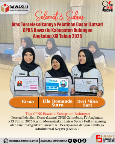 Tuntaskan Latsar CPNS, 3 Orang Peserta Siap Mengabdi dengan Integritas dan Pelayanan Terbaik