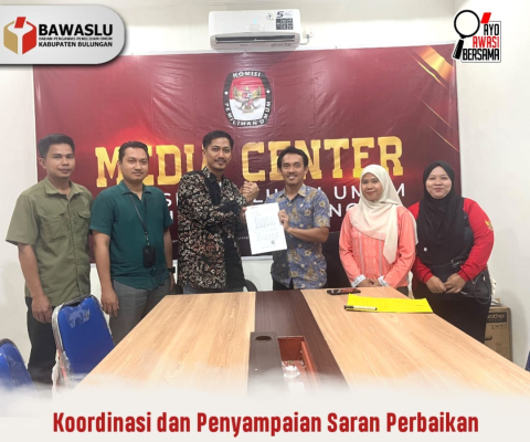 Bawaslu Bulungan Sampaikan Saran Perbaikan kepada KPU Jelang Pleno PDPB Triwulan III