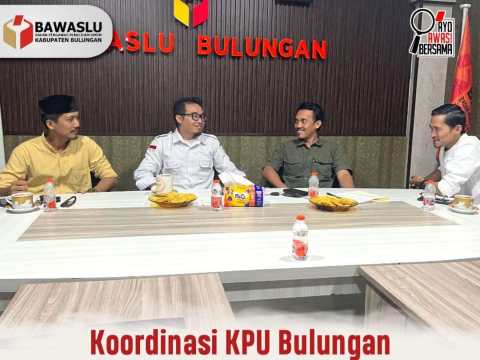 Bawaslu Bulungan Perkuat Koordinasi dengan KPU dalam Pemutakhiran Data Pemilih Berkelanjutan