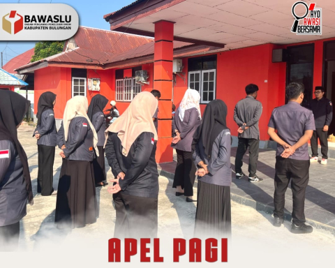 Bawaslu Bulungan Gelar Apel Pagi, Evaluasi Kegiatan dan Persiapan Pengawasan PDPB