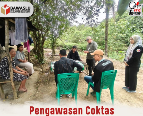 Bawaslu Bulungan Awasi Langsung Pelaksanaan Coktas di Desa Bumi Rahayu