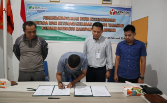Bawaslu Bulungan Tandatangani Nota Kesepemahaman Bersama BPJS Ketenagakerjaan