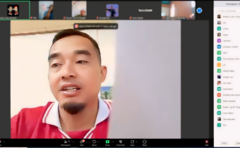 Ketua Bawaslu Bulungan, Dwi Suprapto saat memeberikan arahan kepada jajarannya via zoom meeting, Jumat (16/09) (foto: Humas Bawaslu Bulungan)