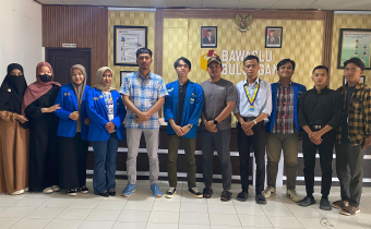 Poto bersama Kordiv HP2H Bawaslu Bulungan dengan PC PMII Bulungan