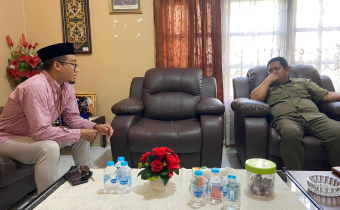 Ketua Bawaslu Bulungan saat Melakukan Koordinasi ke Kantor Kesbangpol Bulungan