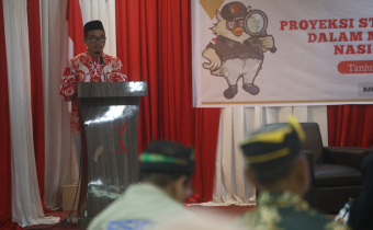 Ketua Bawaslu Kabupaten Bulungan, Dwi Suprapto saat memberikan sambutan (Foto: Humas Bawaslu Bulungan)