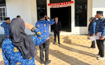 Foto suasan apel hari kesaktian pancasila oleh Bawaslu Kabupaten Bulungan pada Rabu, (01/10)