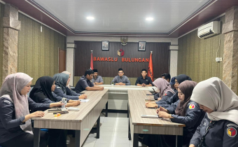 Evaluasi Kegiatan Mingguan, Bawaslu Bulungan Gelar Rapat Rutin