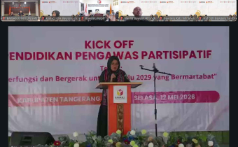 Loli Suhenti saat membuka kegiatan Kick off Program P2P Tahun 2026 secara daring, Selasa (12/05)